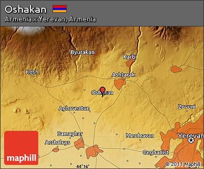 Physical Map of Oshakan