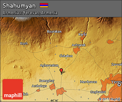 Physical Map of Shahumyan