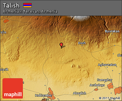 Physical Map of Talish