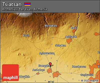 Physical Map of Tsiatsan