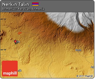 Physical Map of Nerkin Talin