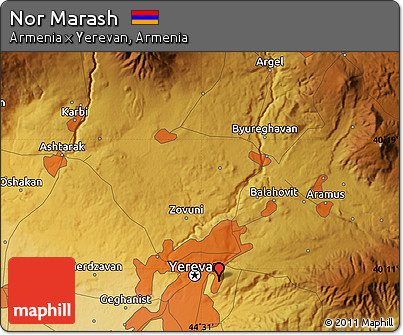 Physical Map of Nor Marash
