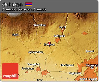 Physical Map of Oshakan