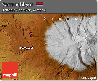 Physical Map of Sarrnaghbyur