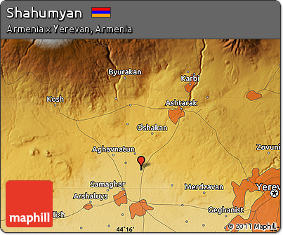 Physical Map of Shahumyan