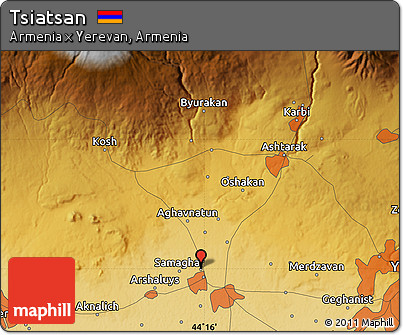 Physical Map of Tsiatsan