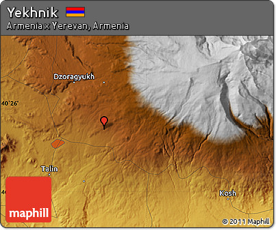 Physical Map of Yekhnik