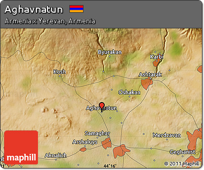 Satellite Map of Aghavnatun