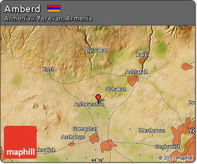 Satellite Map of Amberd