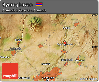Satellite Map of Byureghavan