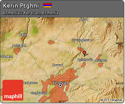 Satellite Map of Kerin Ptghni