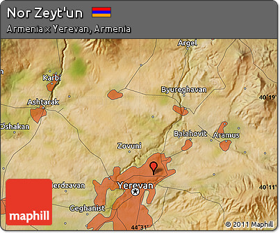 Satellite Map of Nor Zeyt'un