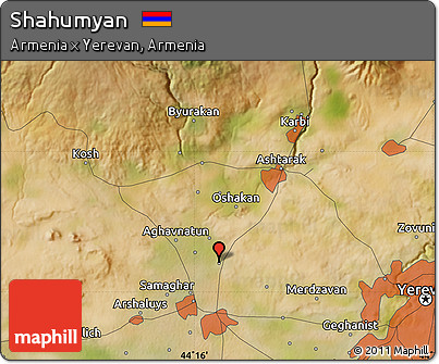 Satellite Map of Shahumyan