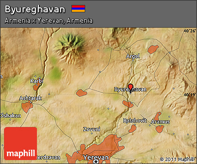 Satellite Map of Byureghavan