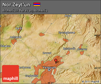 Satellite Map of Nor Zeyt'un