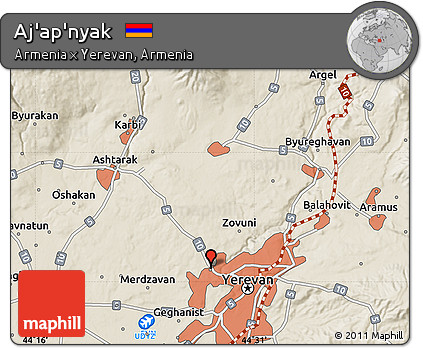 Shaded Relief Map of Aj'ap'nyak