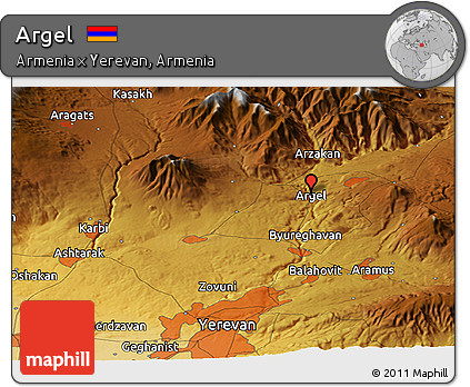 Physical Panoramic Map of Argel