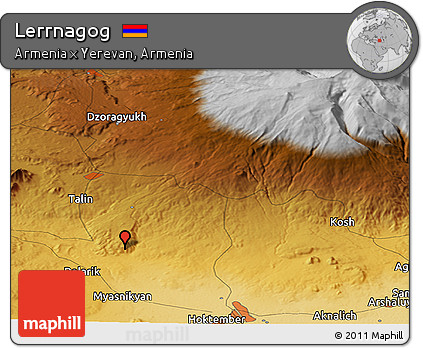Physical Panoramic Map of Lerrnagog