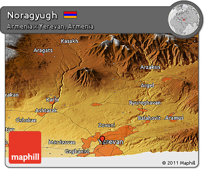 Physical Panoramic Map of Noragyugh