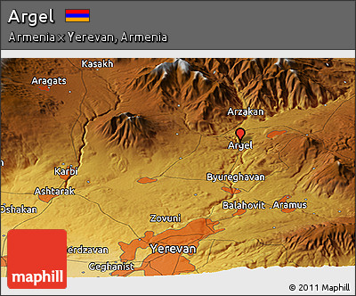 Physical Panoramic Map of Argel