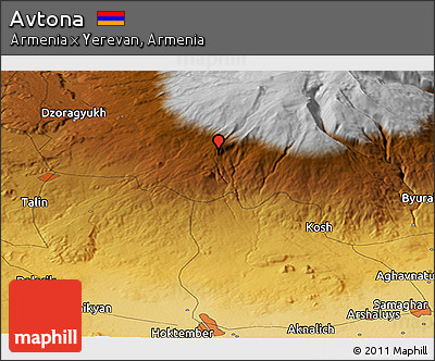 Physical Panoramic Map of Avtona