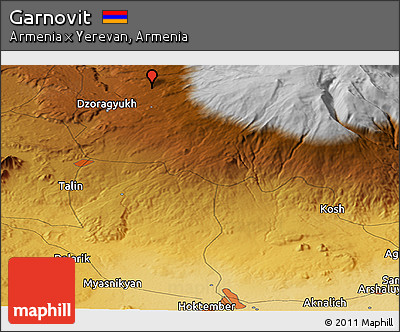 Physical Panoramic Map of Garnovit