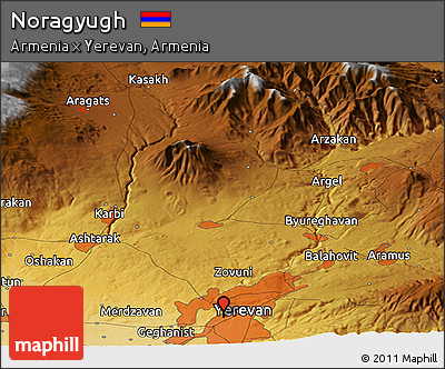 Physical Panoramic Map of Noragyugh