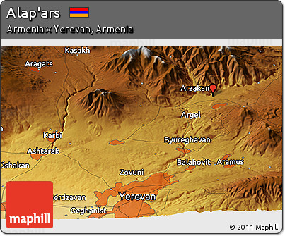 Physical Panoramic Map of Alap'ars