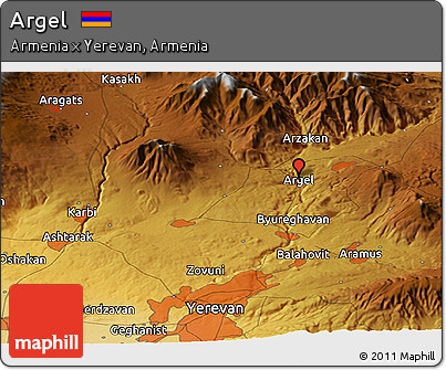 Physical Panoramic Map of Argel