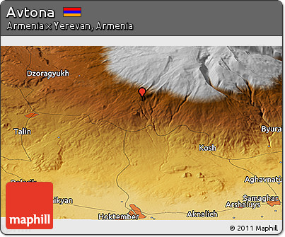 Physical Panoramic Map of Avtona