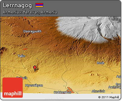 Physical Panoramic Map of Lerrnagog