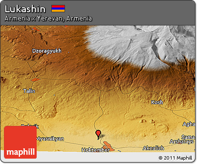 Physical Panoramic Map of Lukashin