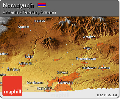 Physical Panoramic Map of Noragyugh
