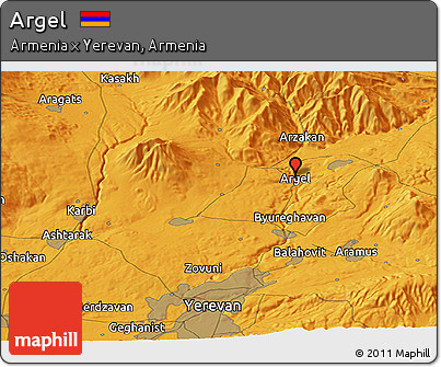 Political Panoramic Map of Argel