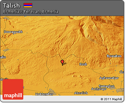 Political Panoramic Map of Talish