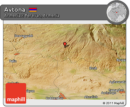 Satellite Panoramic Map of Avtona