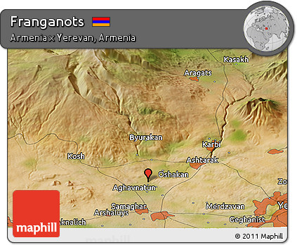 Satellite Panoramic Map of Franganots