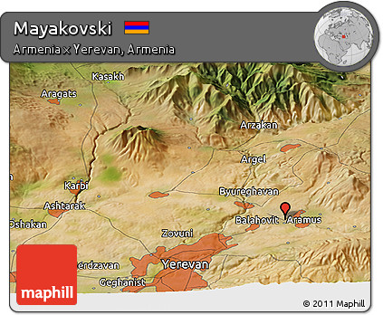Satellite Panoramic Map of Mayakovski