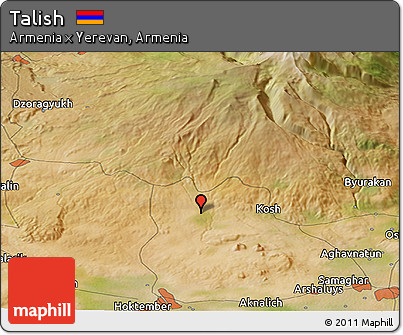 Satellite Panoramic Map of Talish