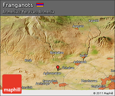 Satellite Panoramic Map of Franganots