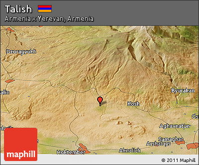 Satellite Panoramic Map of Talish