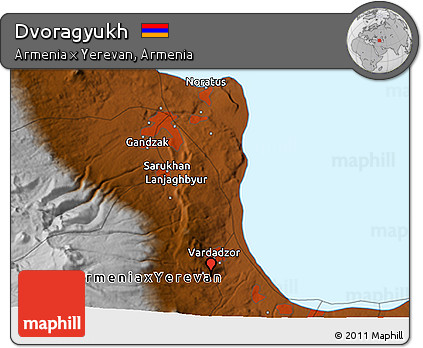 Physical 3D Map of Dvoragyukh