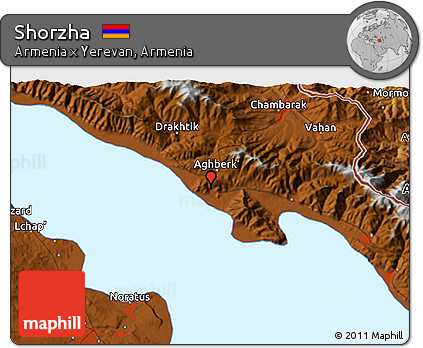 Physical 3D Map of Shorzha