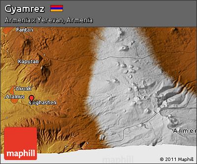 Physical 3D Map of Gyamrez