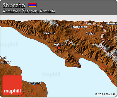 Physical 3D Map of Shorzha