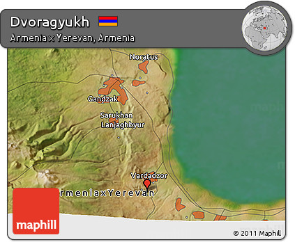 Satellite 3D Map of Dvoragyukh