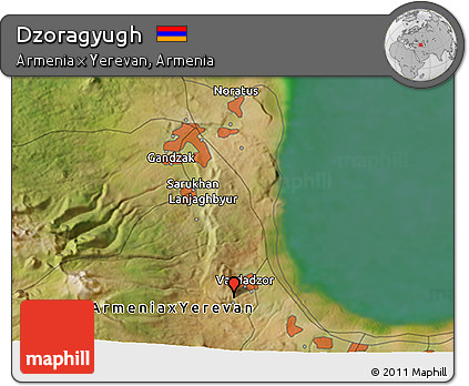 Satellite 3D Map of Dzoragyugh