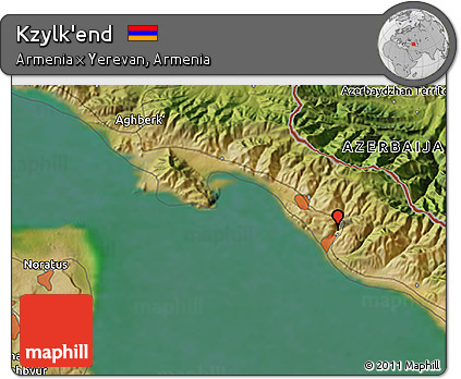 Satellite 3D Map of Kzylk'end