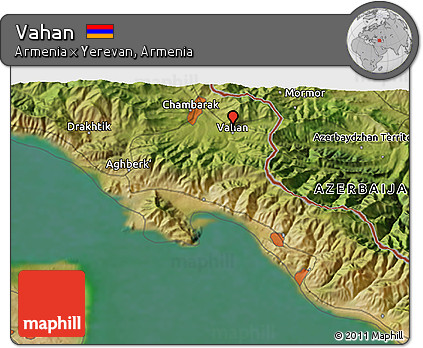 Satellite 3D Map of Vahan