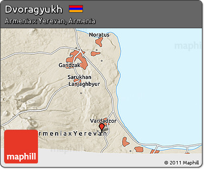 Shaded Relief 3D Map of Dvoragyukh